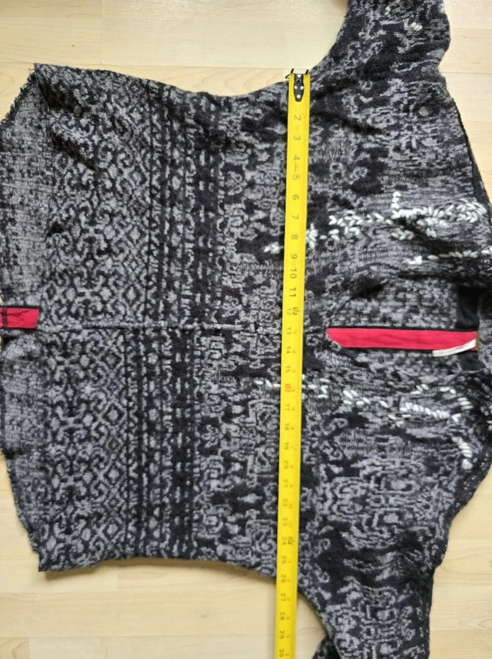 Free People Raggy Hooded Knit Sweater Size Medium